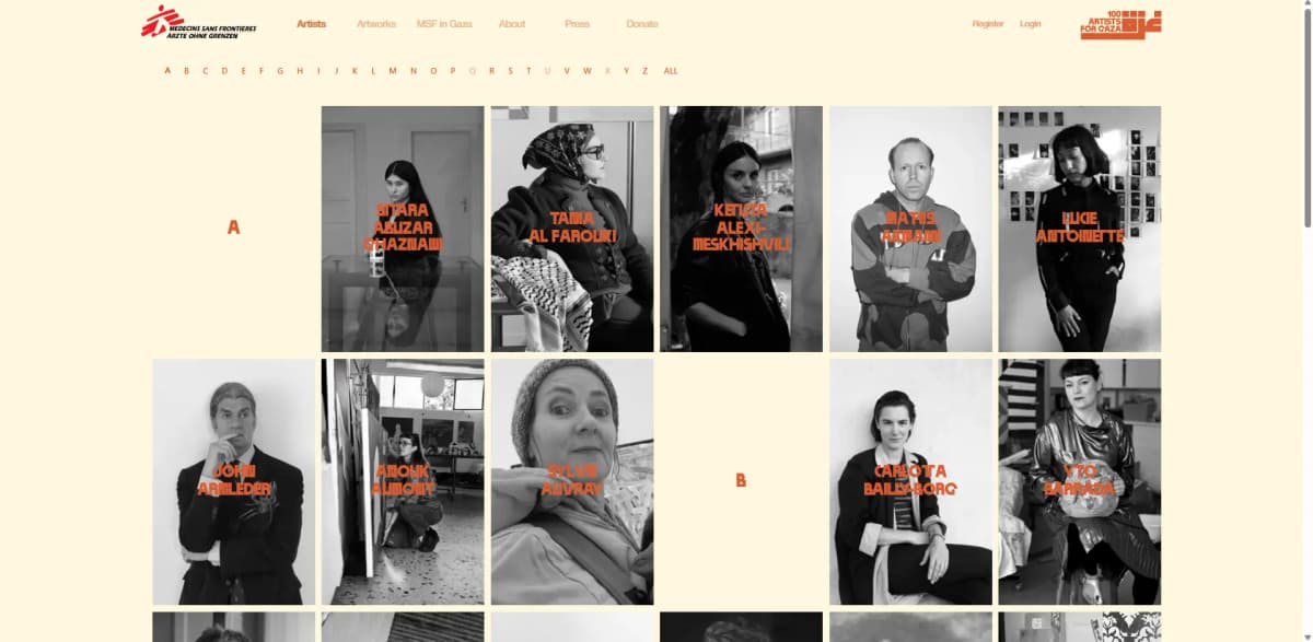 100 Artists for Gaza