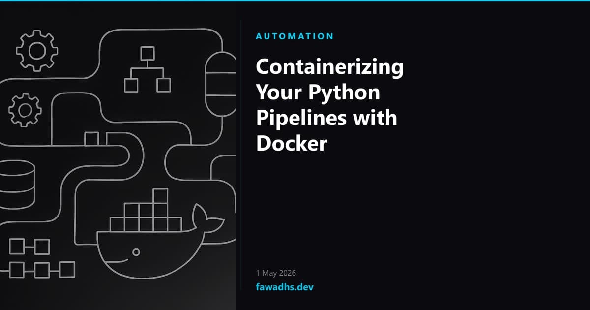 Containerizing Your Python Pipelines with Docker