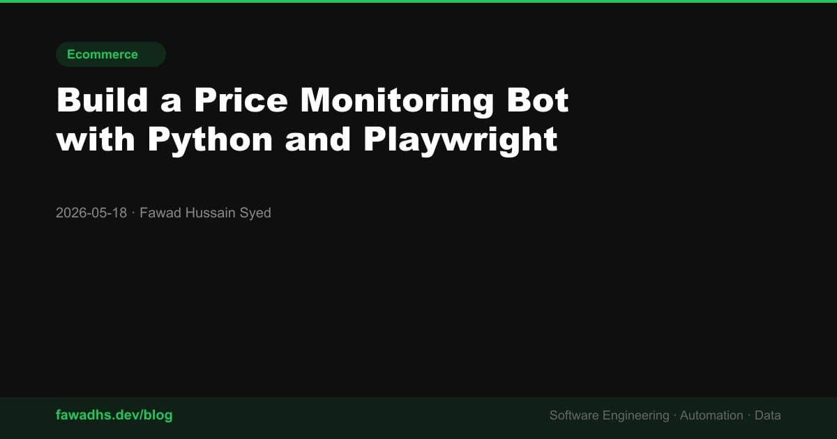 Build a Price Monitoring Bot with Python and Playwright
