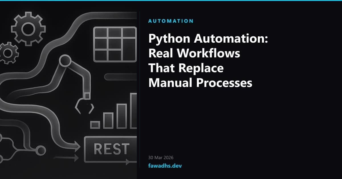 Python Automation: Real Workflows That Replace Manual Processes