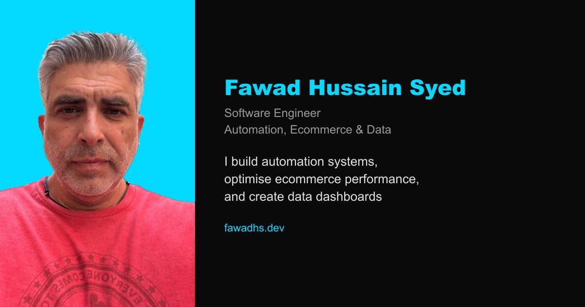 Fawad Hussain Syed | Software Engineer