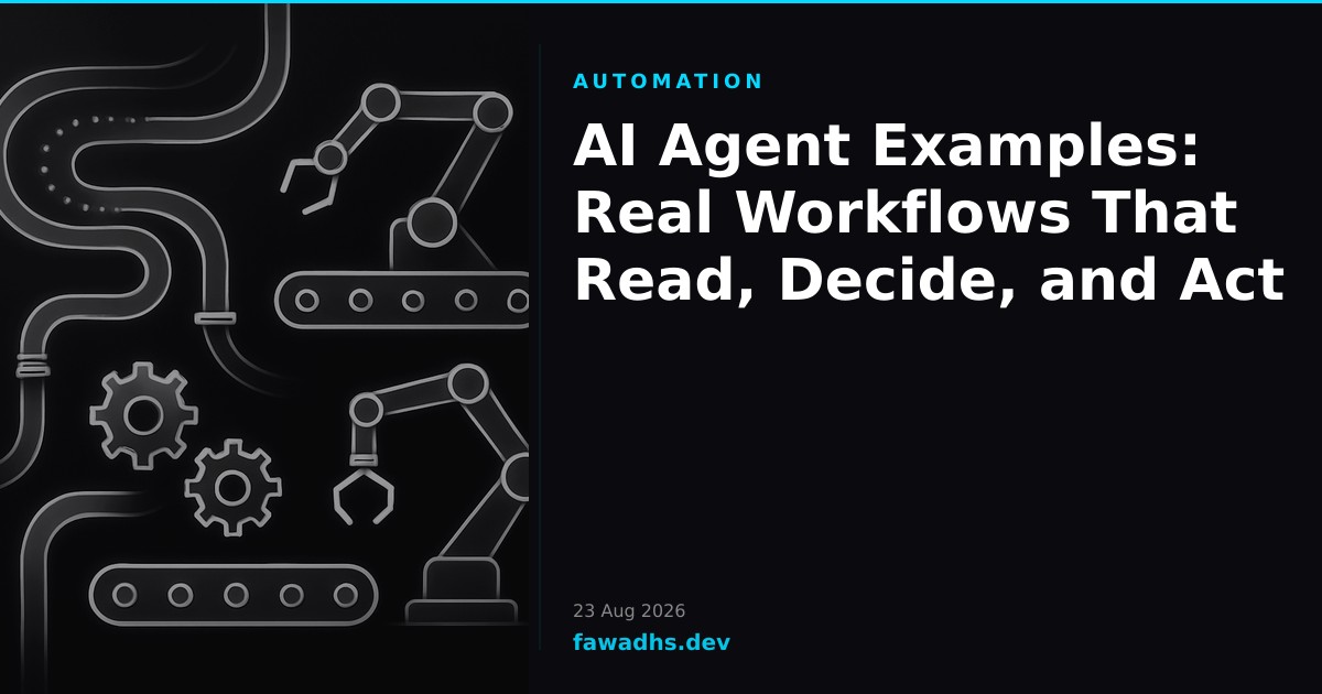 AI Agent Examples: Real Workflows That Read, Decide, and Act