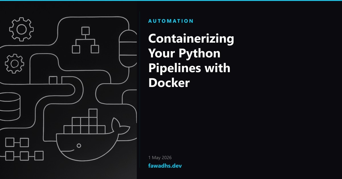 Containerizing Your Python Pipelines with Docker