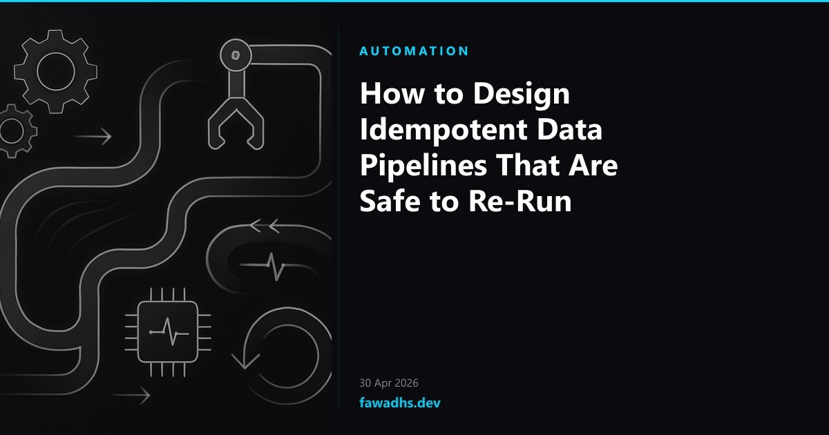 How to Design Idempotent Data Pipelines That Are Safe to Re-Run