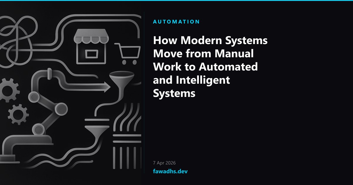How Modern Systems Move from Manual Work to Automated and Intelligent Systems