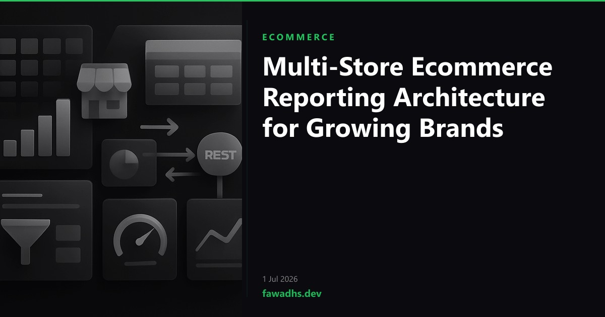 Multi-Store Ecommerce Reporting Architecture for Growing Brands