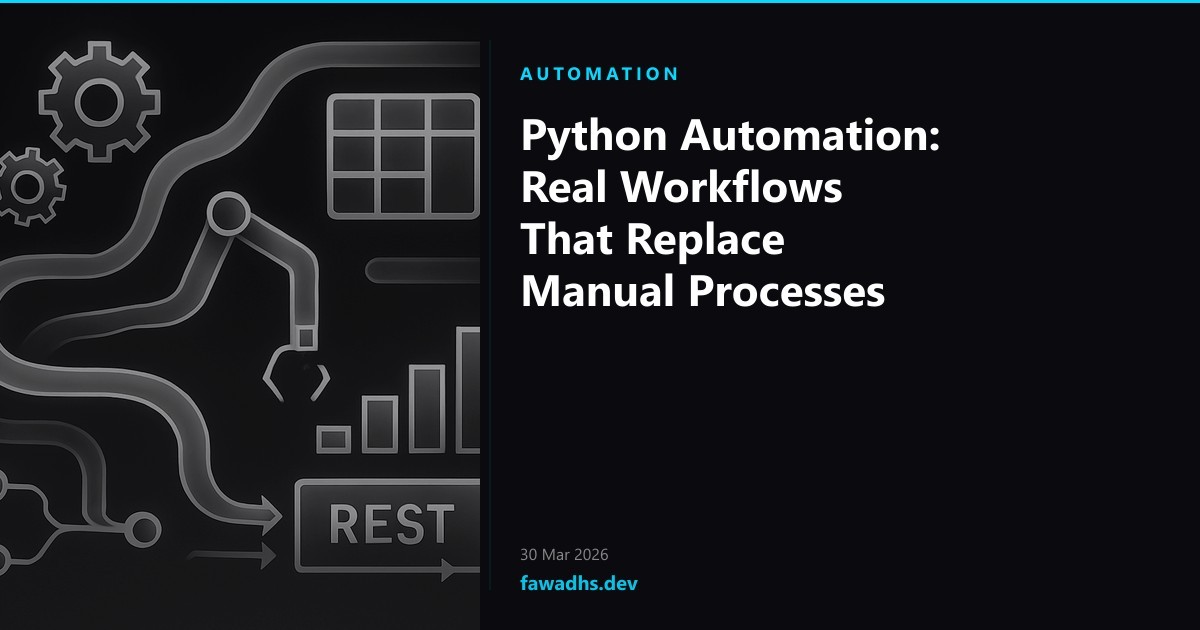 Python Automation: Real Workflows That Replace Manual Processes