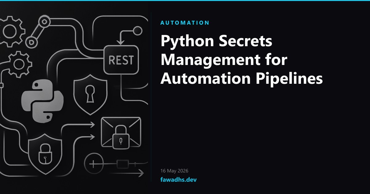 Python Secrets Management for Automation Pipelines
