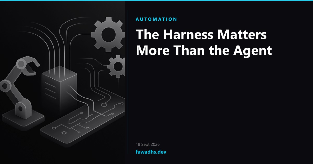 The Harness Matters More Than the Agent